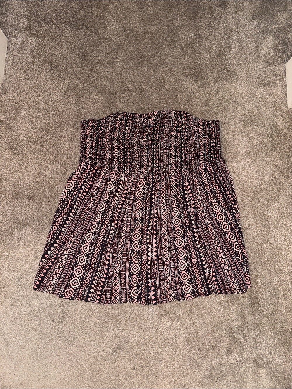 torrid Black and Pink Printed tube top